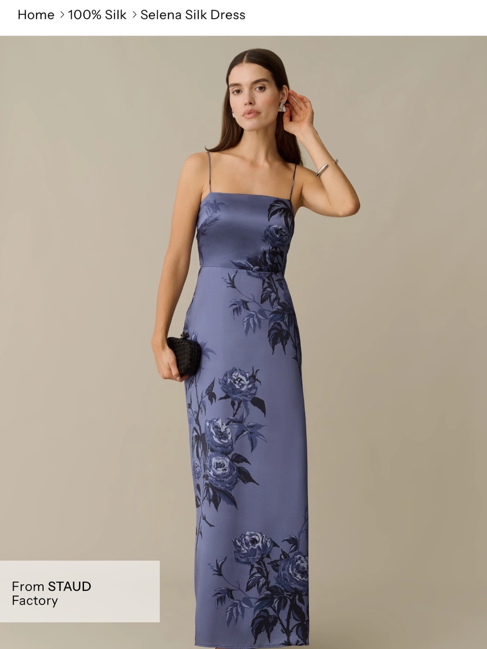 Kourt Selena 100% Silk Slip Dress — Dusk Rose Floral $397 Few Moda NWT Size 2